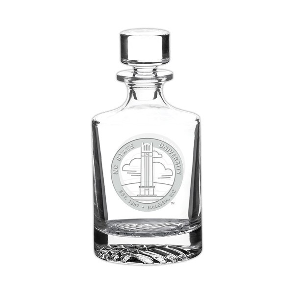 Glass Decanter Deep Etched Hallmark